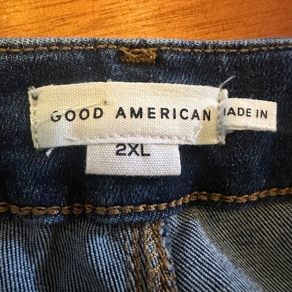 Good American 2XL Womens Dark Wash Denim Straight Leg Jeans - Picture 6 of 8